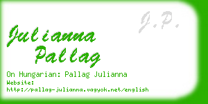 julianna pallag business card